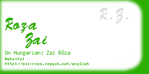 roza zai business card